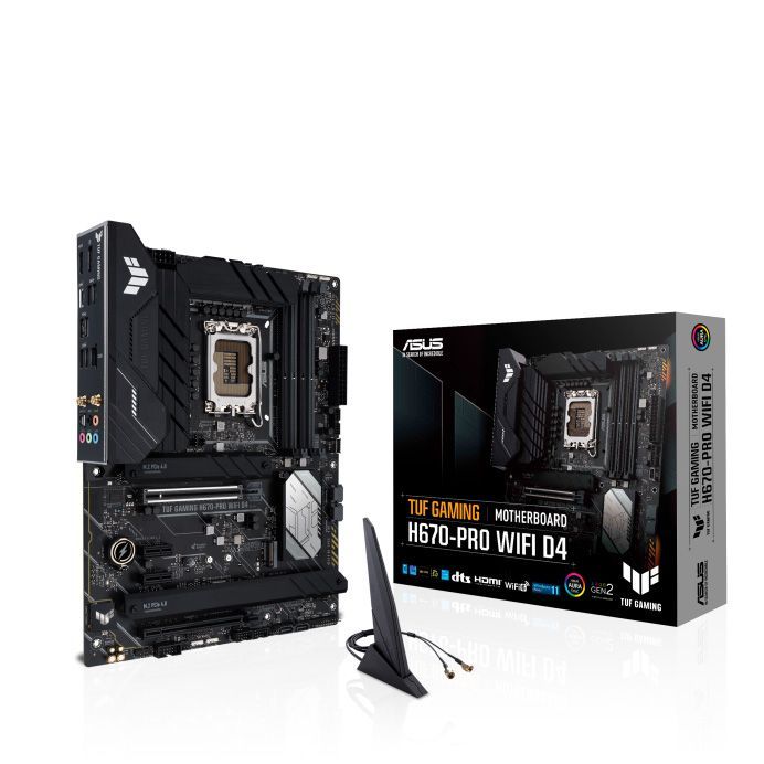 Материнская плата ASUS TUF GAMING H670-PRO WIFI D4, LGA 1700, Intel H670, ATX