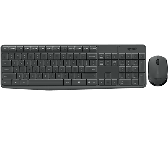 Комплект Logitech Cordless MK235 [920-007948], клавиатура+мышь