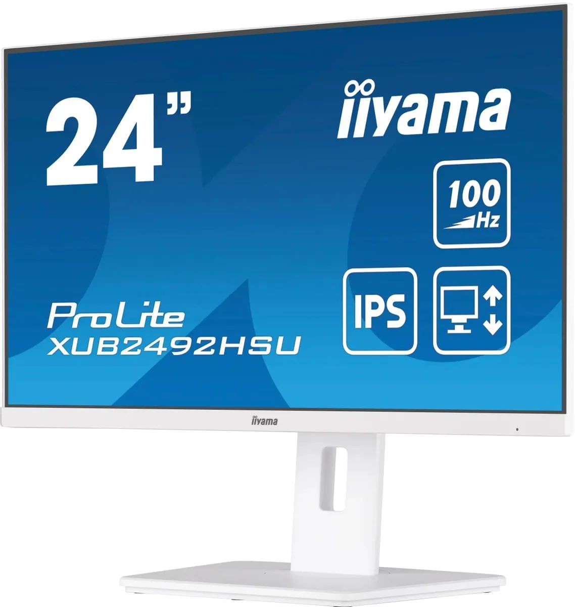 Монитор 23.8" Iiyama ProLite XUB2492HSU-W6, 100Мц, 0,4мс, динамики, USB-HUB, белый