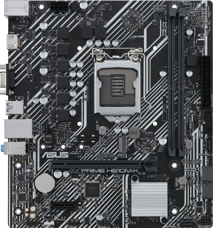 Материнская плата ASUS PRIME H510M-K, LGA1200, mATX