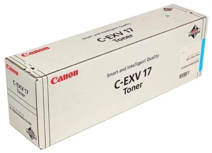 Тонер-картридж Canon C-EXV 17 голубой (оригинальный, 27 000 стр.) для iRC4580i/iRC4080i/5185