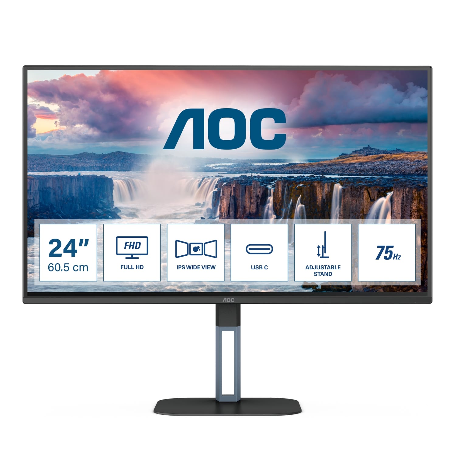 Монитор 23.8" AOC 24V5C, черный