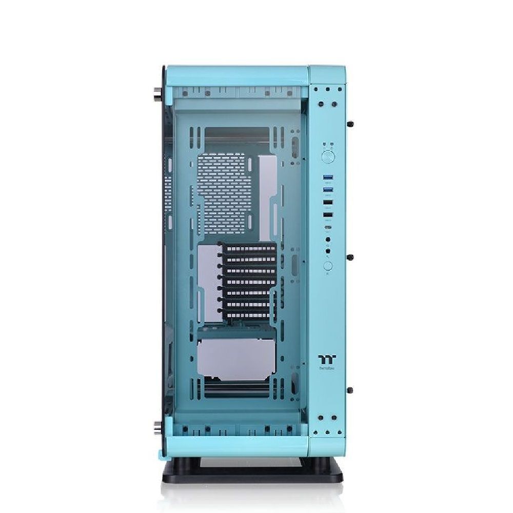 Корпус Thermaltake Core P6 TG Turquoise без БП ATX [CA-1V2-00MBWN-00], голубой