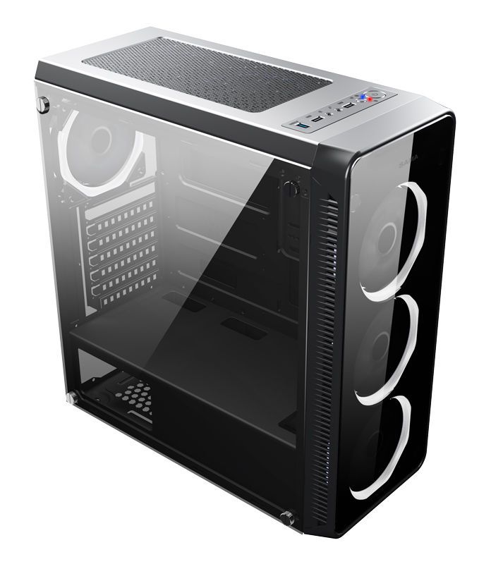 Корпус ATX ACCORD JP-X, Midi-Tower, без БП, черный