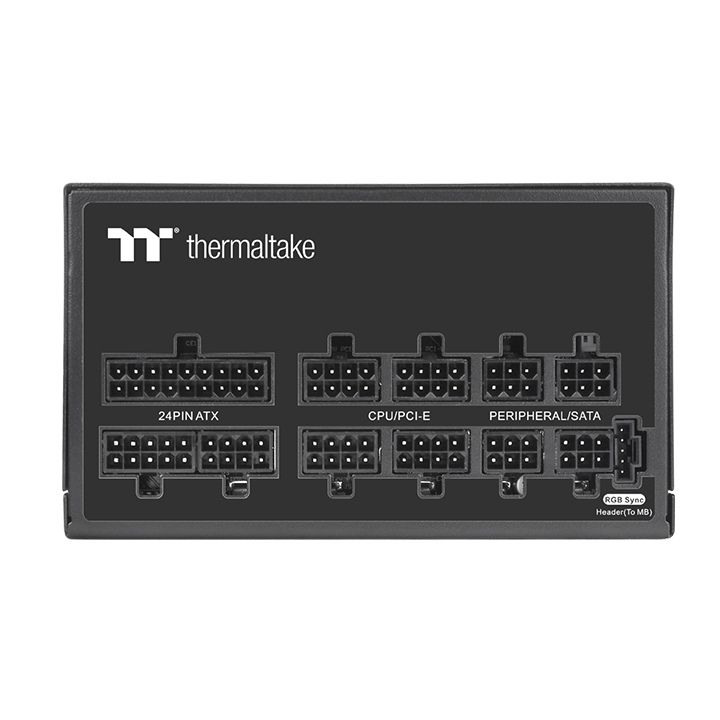 Блок питания Thermaltake Toughpower GF1 ARGB, 850Вт, 140мм, черный [PS-TPD-0850F3FAGE-1]