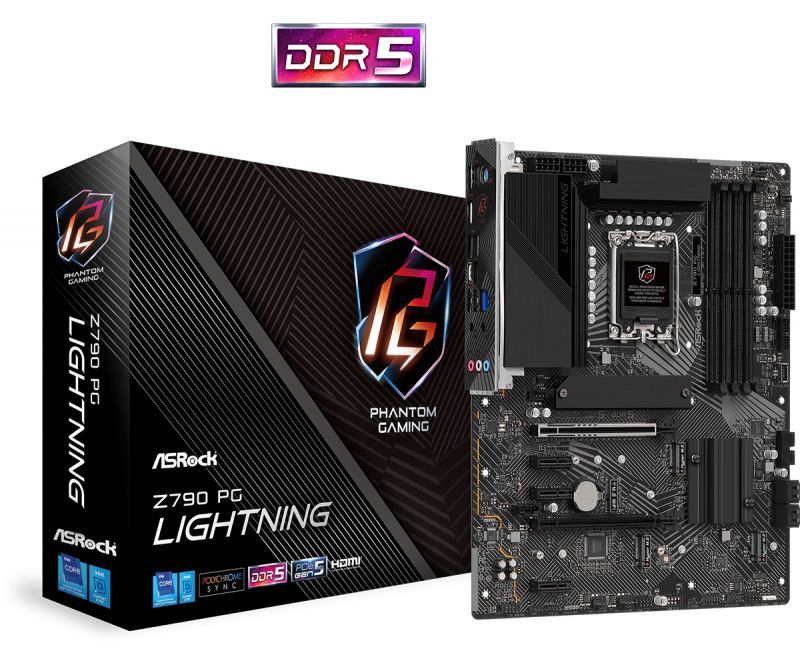 Материнская плата ASROCK Z790 PG LIGHTNING, LGA 1700, Intel Z790, ATX