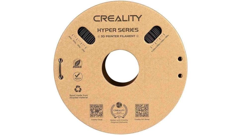 Катушка Hyper PLA-CF-пластика Creality 1.75 мм 1кг., черная [3301060015]