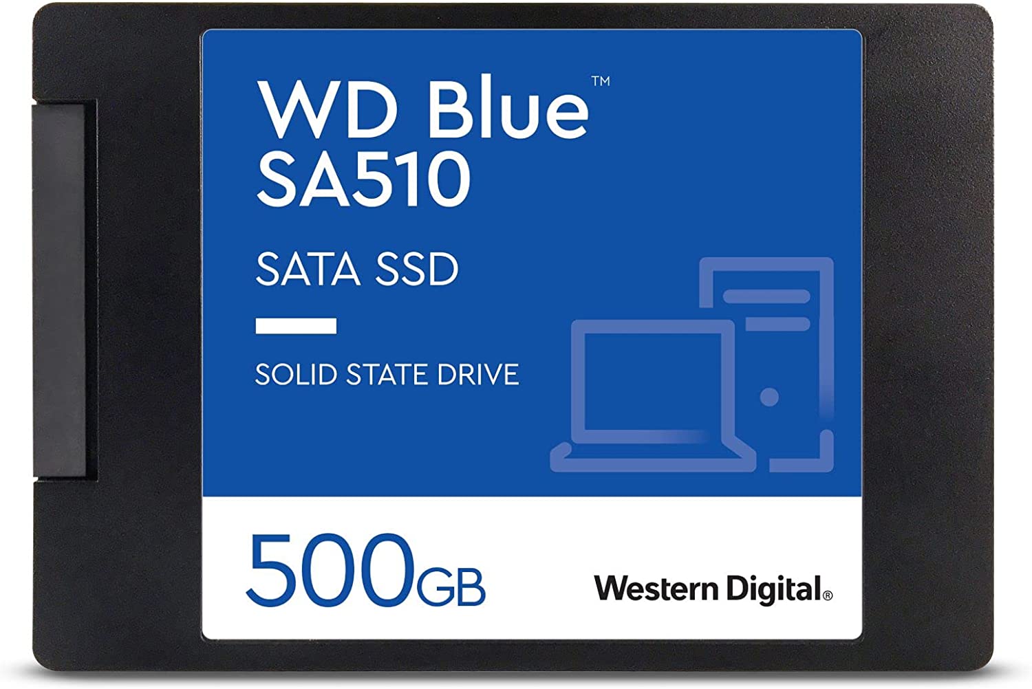 SSD накопитель 500ГБ WD Blue WDS500G3B0A, 2.5", SATA III