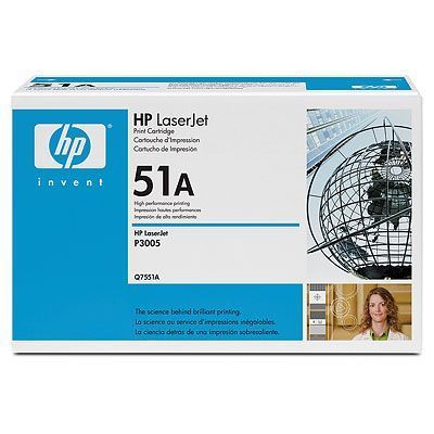 Тонер-картридж HP LJ Q7551A [51A] черный (оригинальный, 6500 стр.)