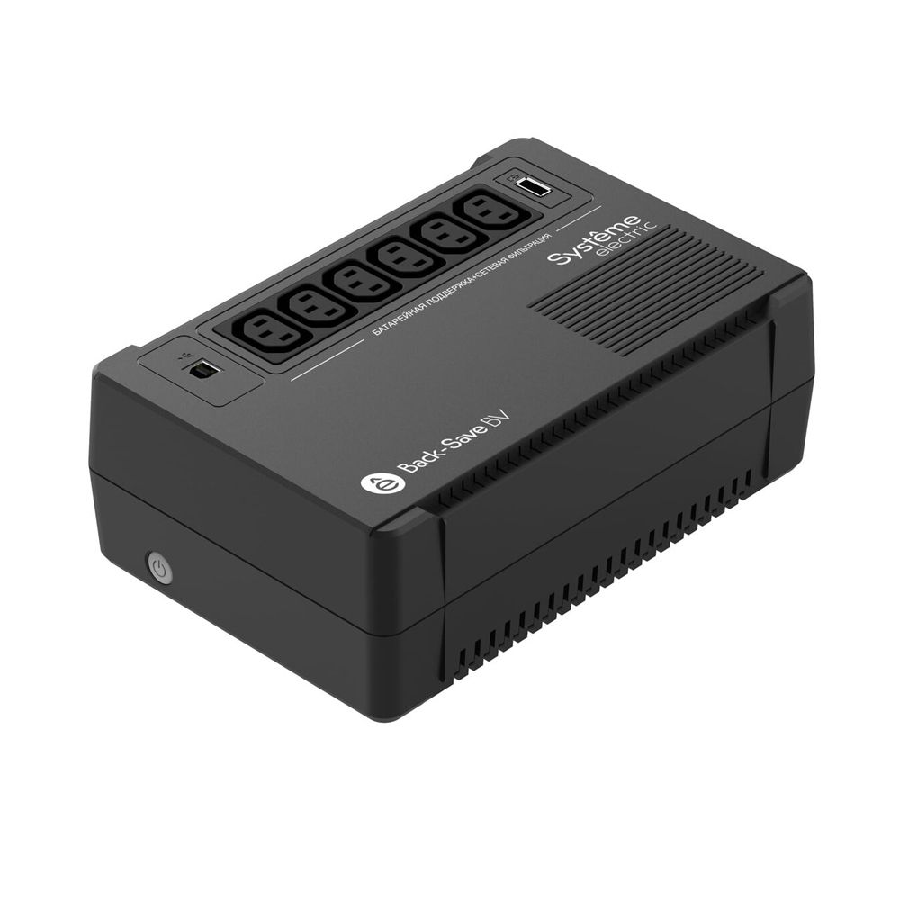 ИБП Systeme Electric Back-Save BV 800 ВА [BVSE800RS] (3 розетки Schuko, 1 USB Type-A)