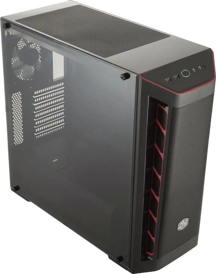 Корпус ATX Cooler Master MasterBox MB511 Mesh RED, Midi-Tower, без БП, черный [mcb-b511d-kann-s00]