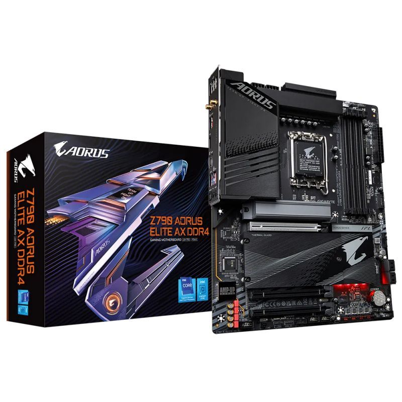 Материнская плата GIGABYTE Z790 AORUS ELITE AX DDR4, LGA 1700, Intel Z790, ATX