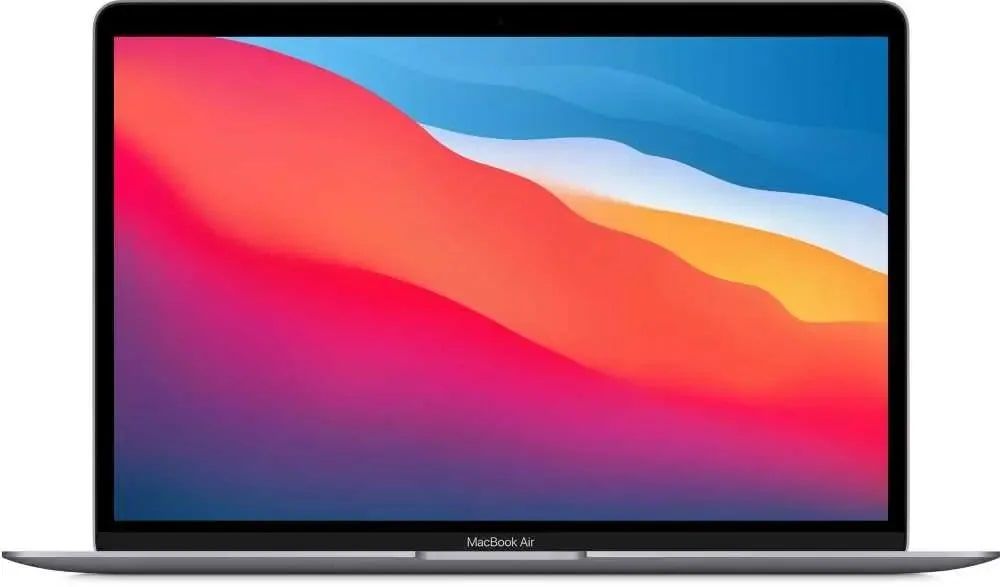 Ноутбук Apple MacBook Air A2337, 13.3", IPS, M1/ 8ГБ/256ГБ SSD/Mac OS, серый космос [mgn63pa/a]