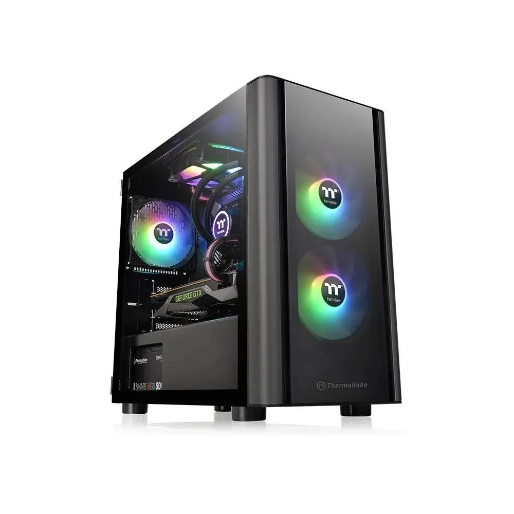 Корпус Thermaltake V150 TG черный без БП mATX [CA-1R1-00S1WN-00]