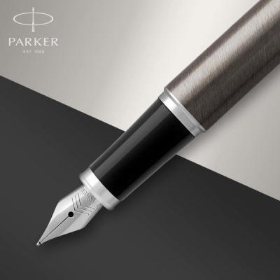 Ручка перьев. Parker IM Core F321 Dark Espresso CT F сталь.