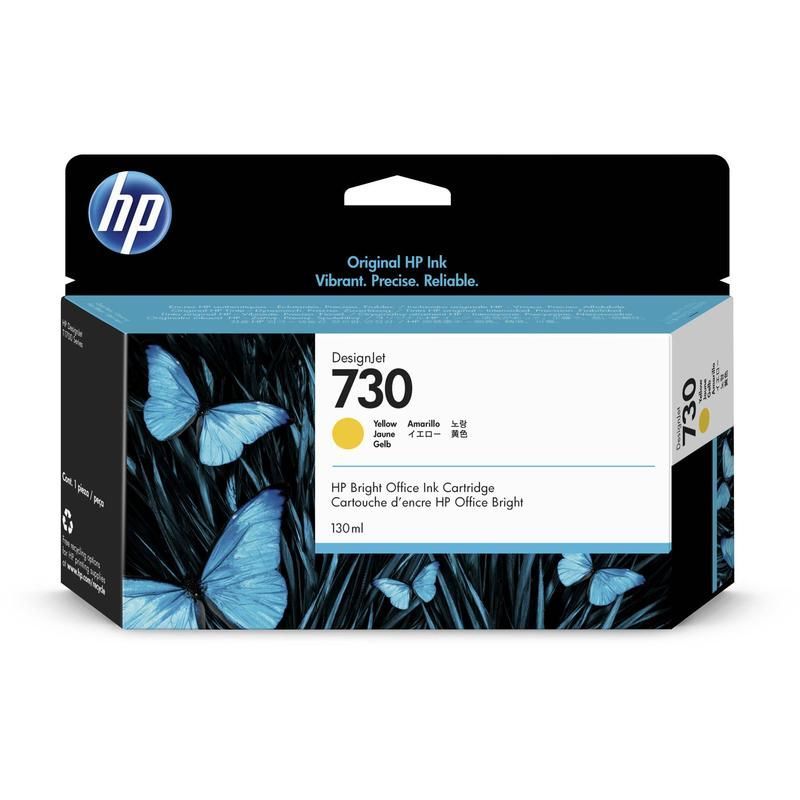 Картридж HP 730 [P2V64A] желтый (оригинальный, 130 мл) 