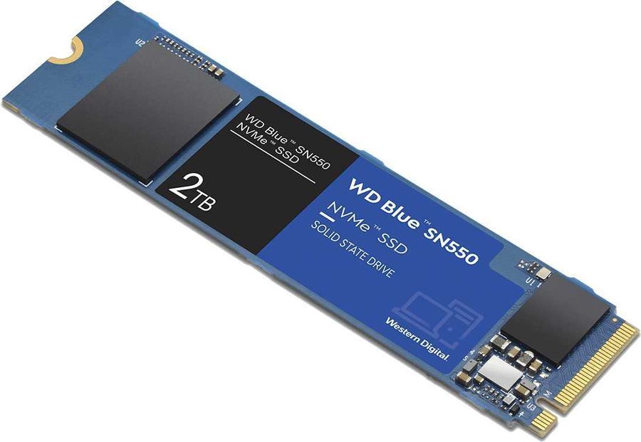 SSD накопитель  2ТБ WD Blue SN550 WDS200T2B0C, M.2 2280, PCI-E x4, NVMe