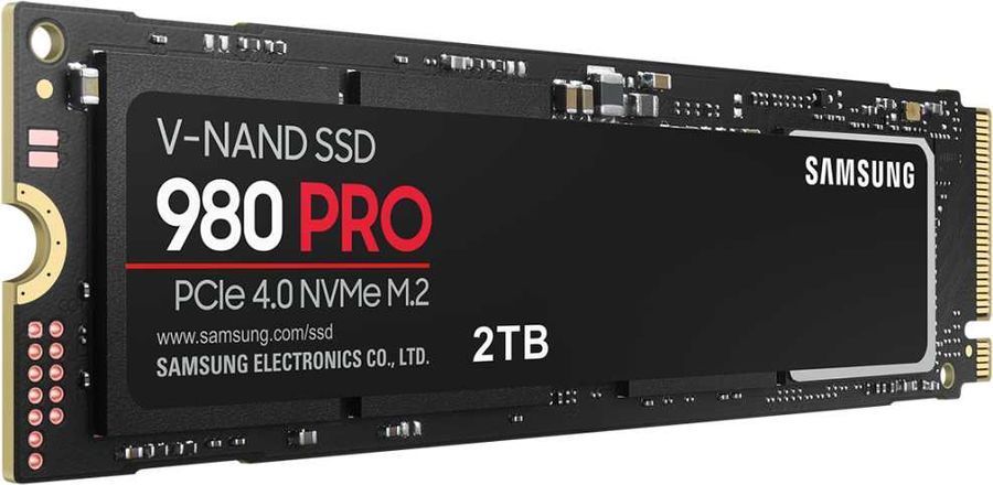 SSD накопитель 2ТБ Samsung 980 PRO MZ-V8P2T0BW, M.2 2280,  NVMe