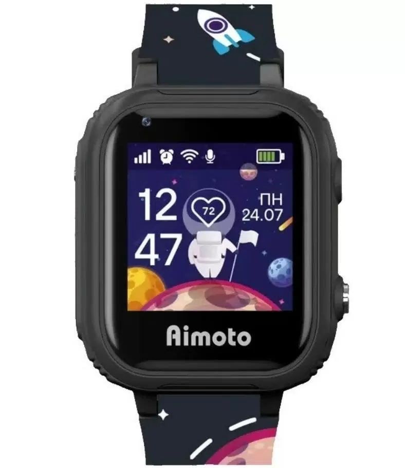 Детские умные часы Aimoto Pro 4G, кнопка SOS, расцветка космос [8100820]