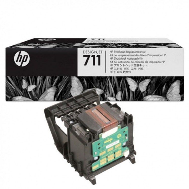 Комплект для замены печатающей головки HP 711 [C1Q10A] для HP DJ T120/T520