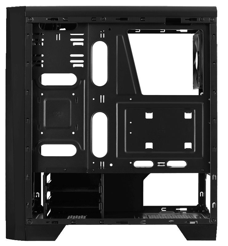 Корпус ATX Aerocool Cylon, Midi-Tower, без БП, черный [cylon bk]