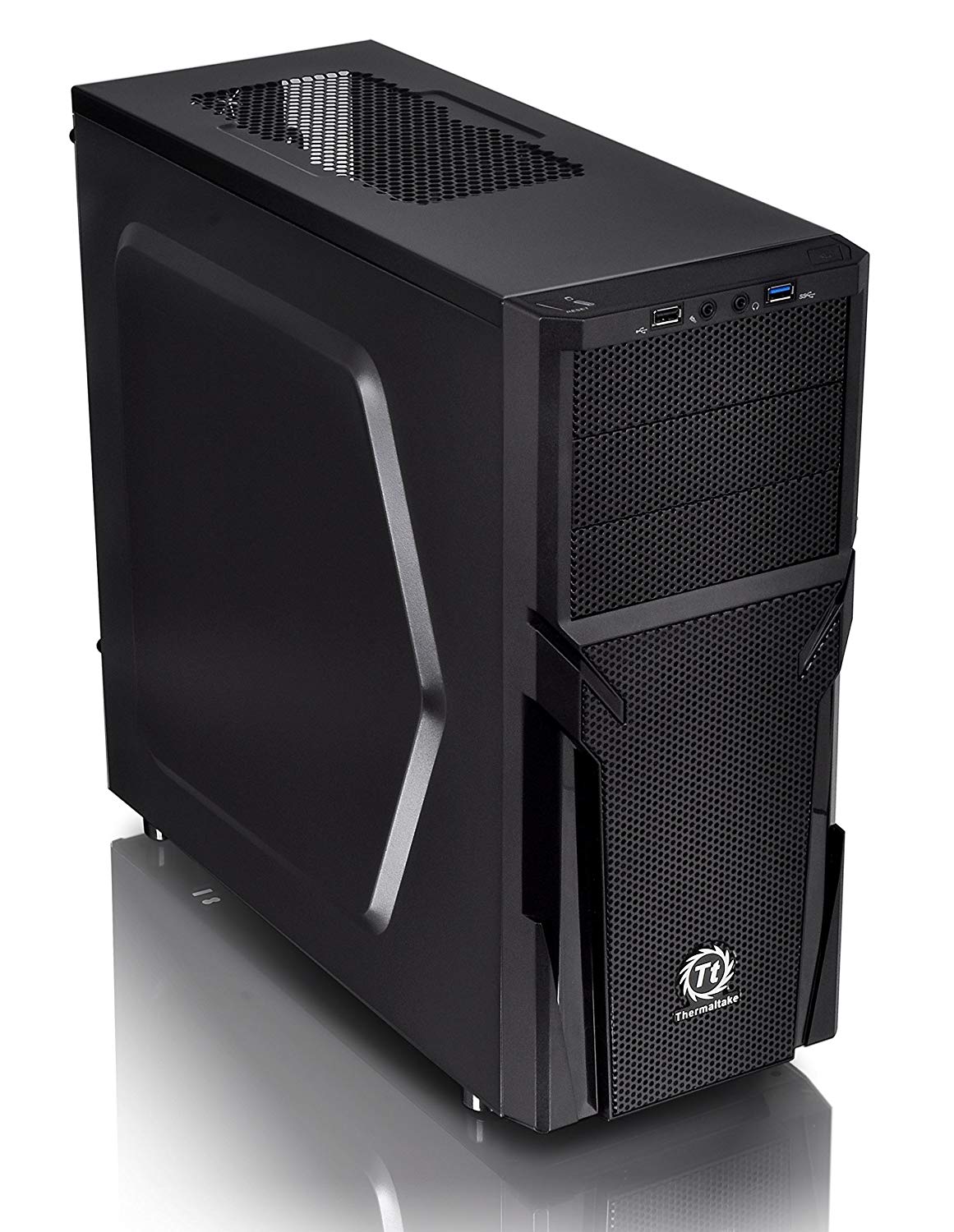 Корпус ATX Thermaltake Versa H21, Midi-Tower, без БП, черный [ca-1b2-00m1nn-00]