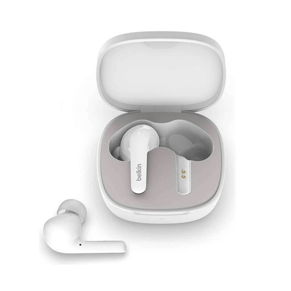 Наушники беспроводные Belkin Soundform Flow Noise Cancelling Earbuds [AUC006BTWH], белый