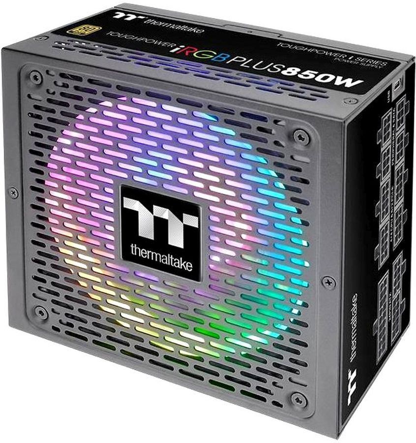 Блок питания Thermaltake Toughpower iRGB Plus, 850Вт, 140мм, черный, retail [PS-TPI-0850F3FDGE-1]