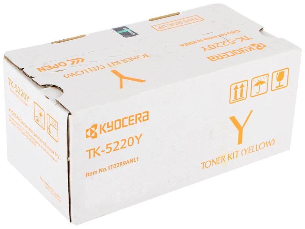 Тонер-картридж Kyocera TK-5220Y желтый, оригинальный, 1200 стр. 