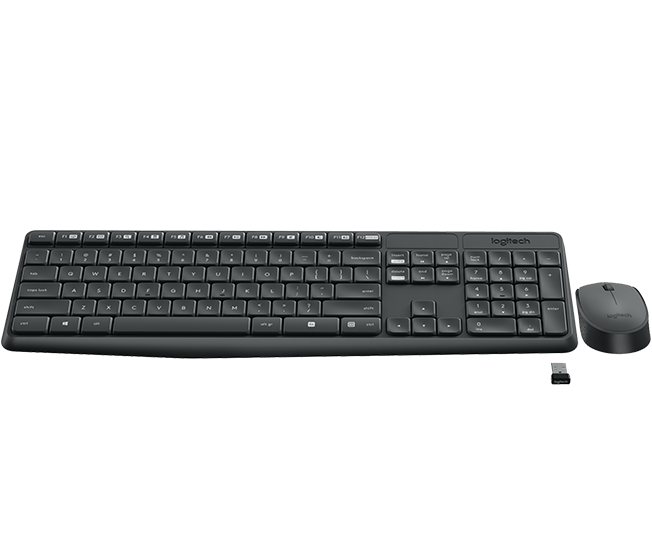 Комплект Logitech Cordless MK235 [920-007948], клавиатура+мышь