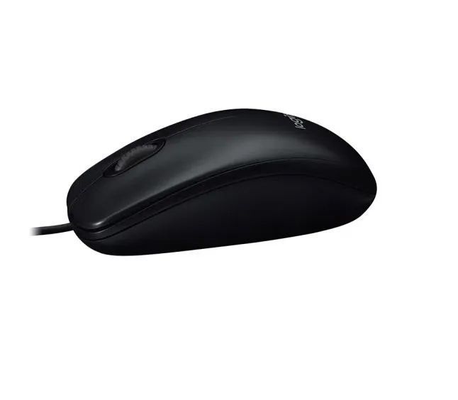 Мышь Logitech M100, оптическая, проводная, USB, черный [910-006765]