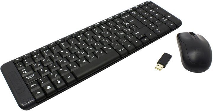 Комплект, клавиатура+мышь Logitech MK220 беспроводной [920-003169 / 920-003161]