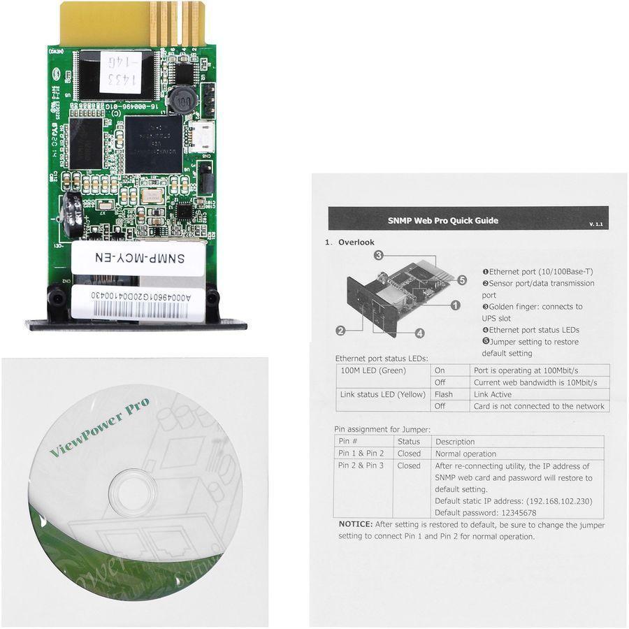 Модуль Ippon SNMP card Innova RT33 [1180661]