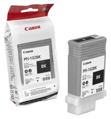 Картридж Canon PFI-102BK черный (оригинальный, 130 мл)