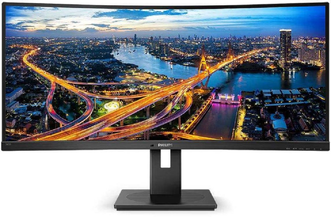 Монитор 34" Philips 345B1C/00, изогнутый, черный