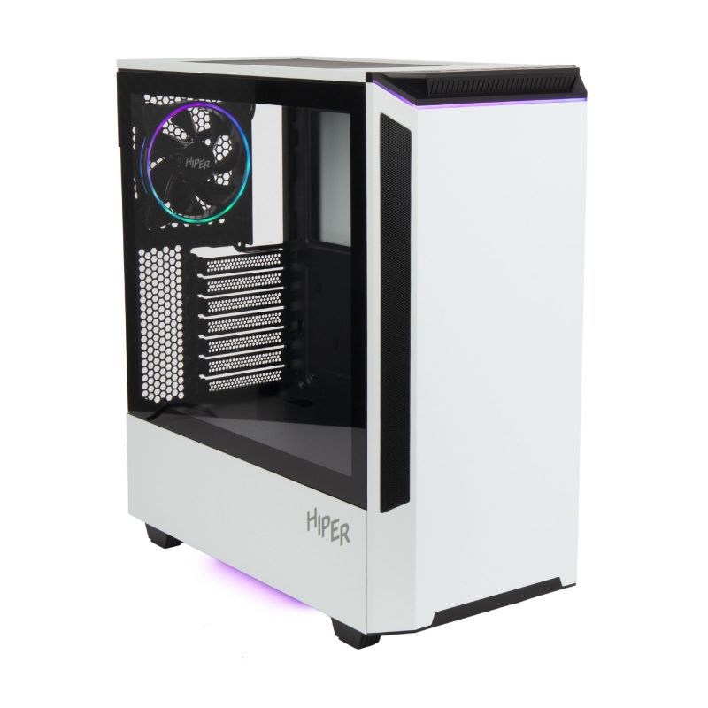 Корпус ATX HIPER PW81, Midi-Tower, без БП, белый