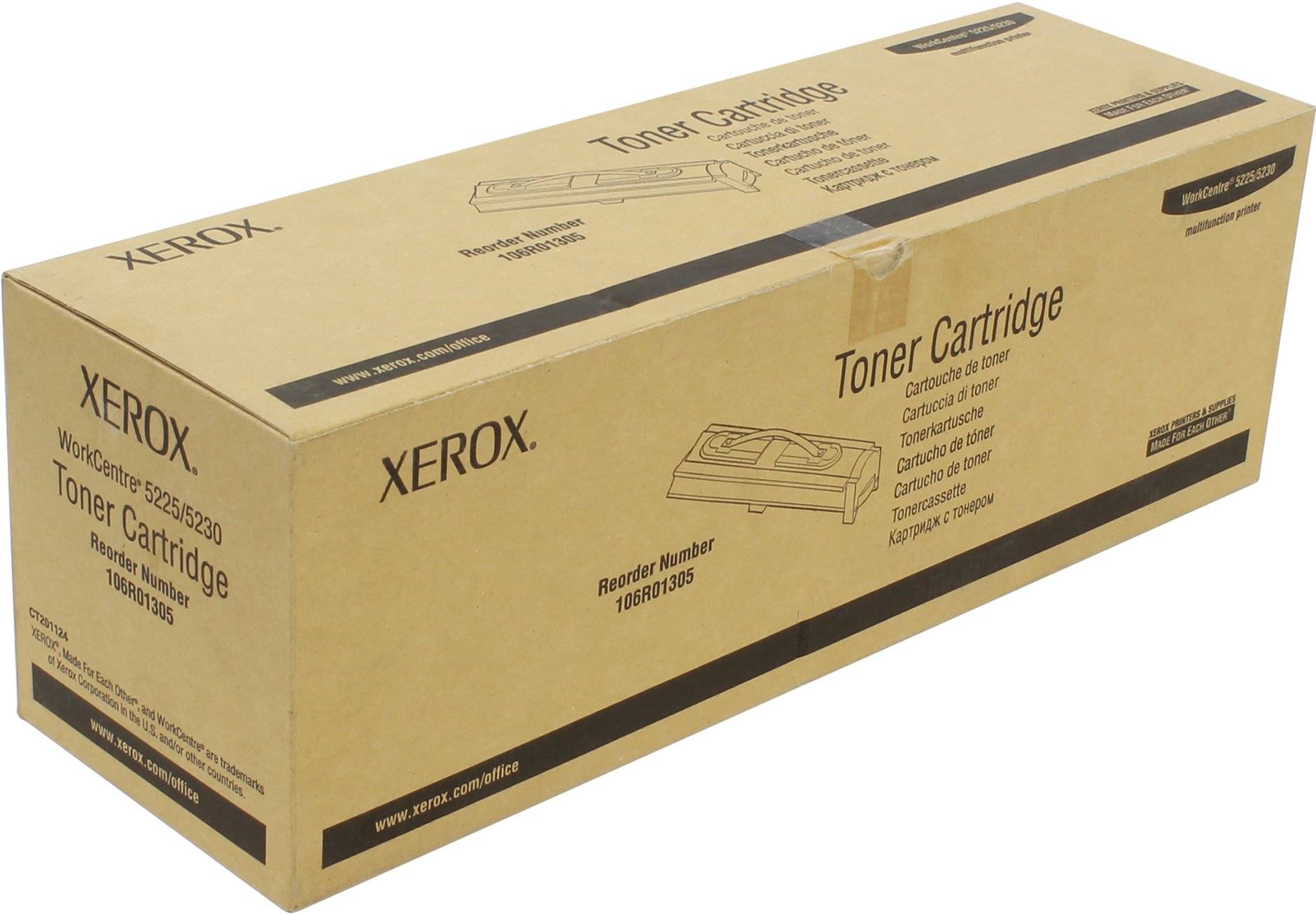 Тонер-картридж Xerox 106R01305 черный (оригинальный, 30 000 стр.) для WC 5225/5230