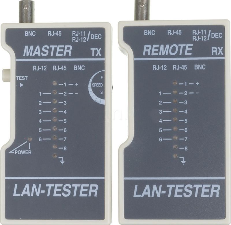 Тестер витой пары Lanmaster TWT-TST-200, без батареек