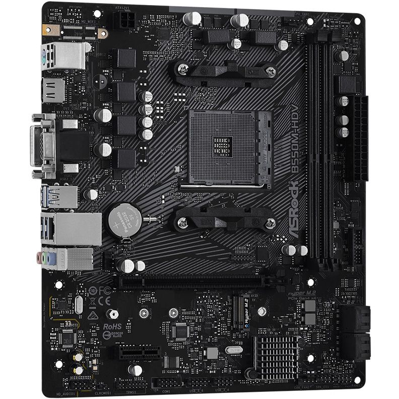 Материнская плата ASROCK B550M-HDV, SocketAM4, AMD B550, mATX