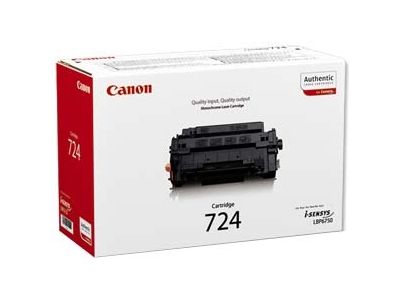 Тонер-картридж Canon 724 черный (оригинальный, 6000 стр.) для i-SENSYS MF515x, MF512x, LBP6750dn, LB