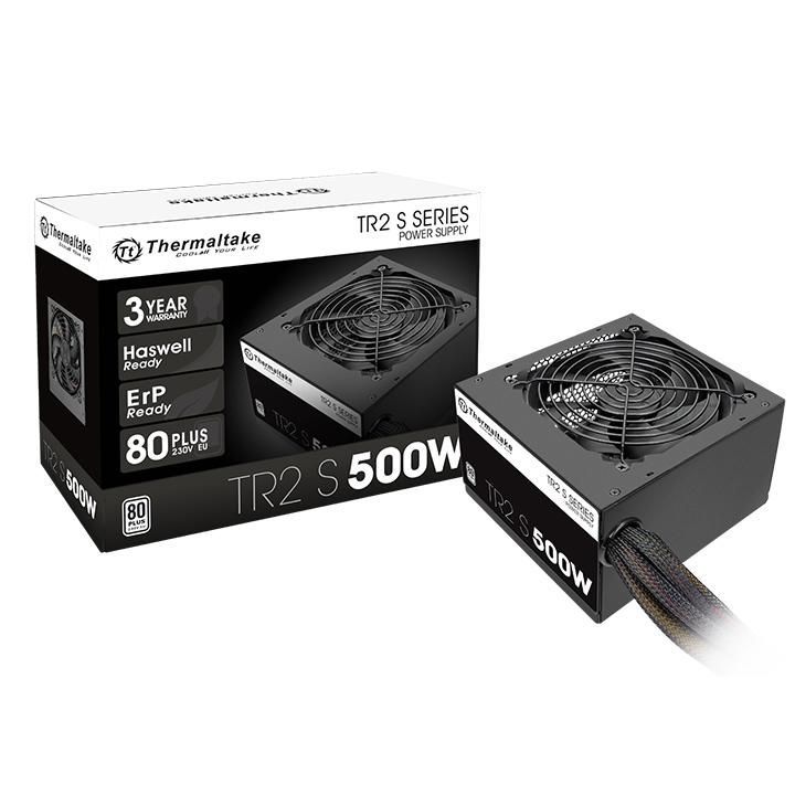 Блок питания Thermaltake TR2 S, 500Вт, 120мм, черный, retail [ps-trs- 0500npcweu-2]