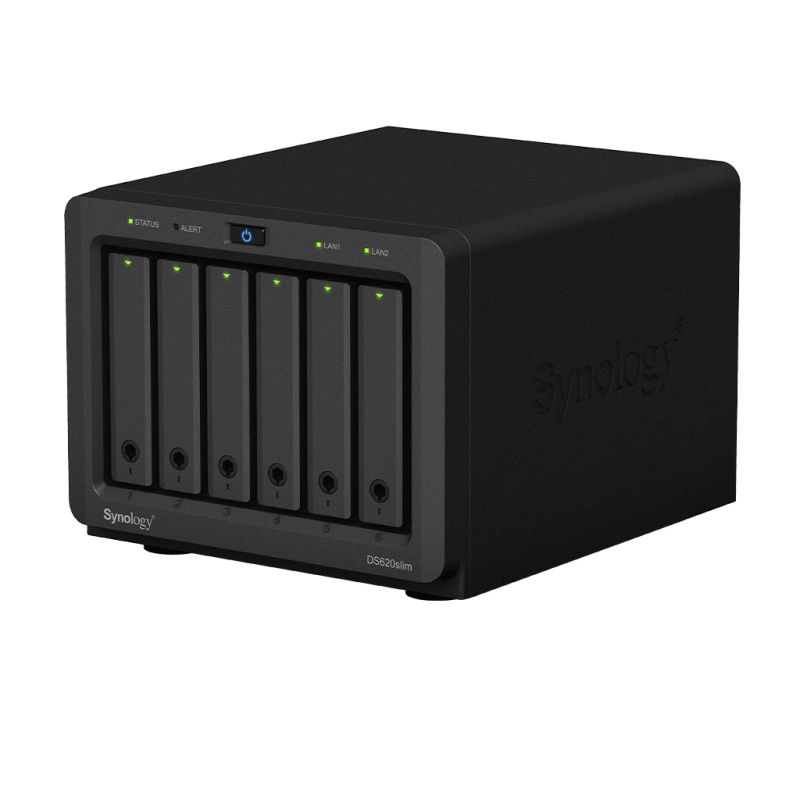 Сетевой накопитель Synology DS620slim на 6 дисков, без HDD 