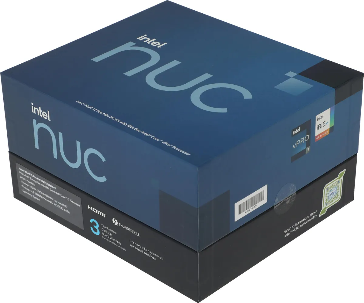 Платформа Intel NUC NUC12WSKv7, Core i7 i7-1260P, без кабеля питания [rnuc12wskv70000]