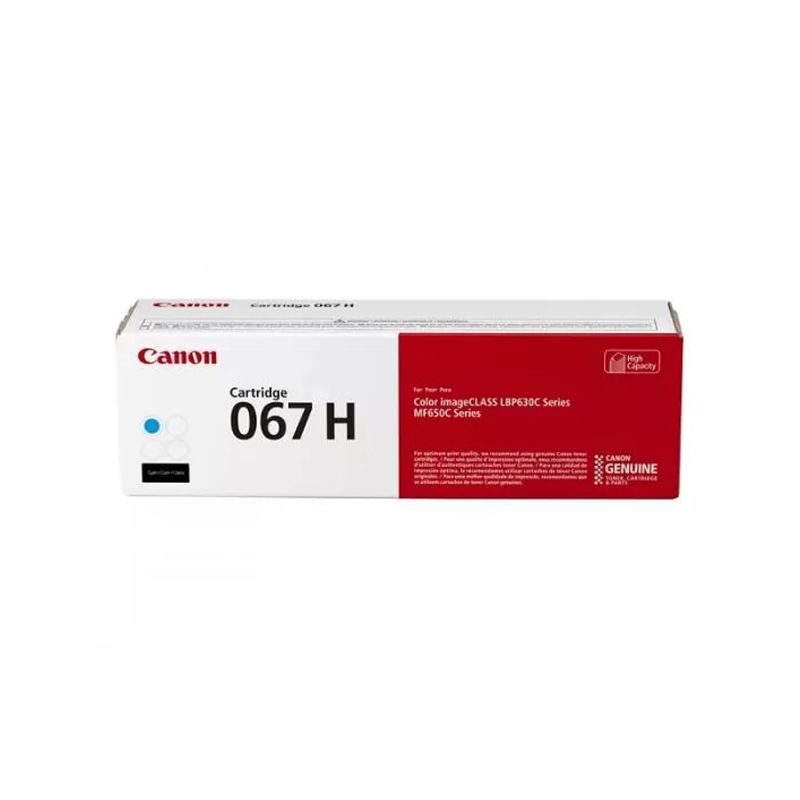 Тонер-картридж Canon 067H C голубой, 2400 стр., оригинальный