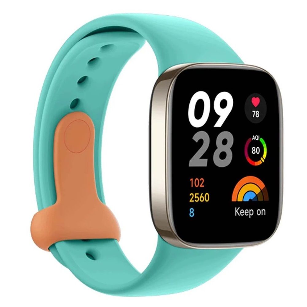 Ремешок силиконовый для Redmi Watch 3 Silicone Strap [BHR6937GL], голубой