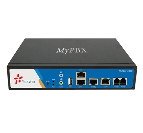 ATC YEASTAR MyPBX U300, 1U half-width, 1*E1, 2*FXS