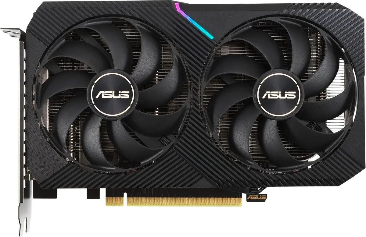 Видеокарта ASUS NVIDIA GeForce RTX 3050 DUAL-RTX3050-O8G 8ГБ GDDR6, OC