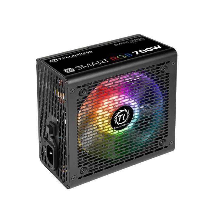 Блок питания Thermaltake Smart RGB 700, 700Вт, 120мм, черный, retail [ps-spr-0700nhsawe-1]