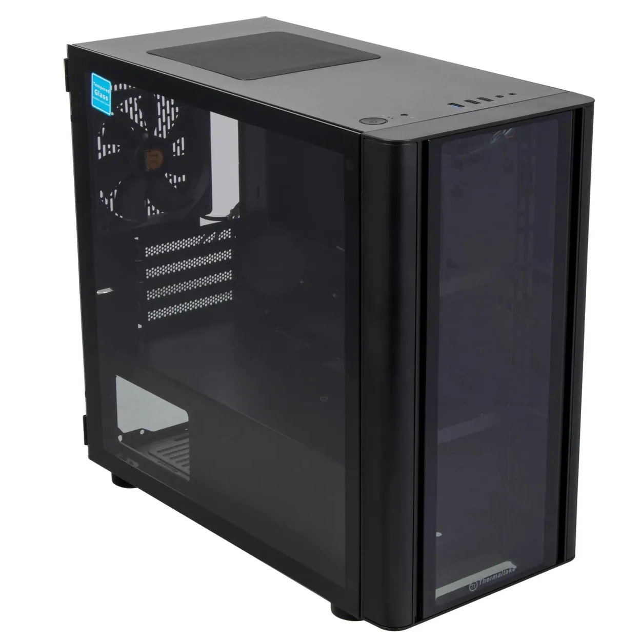 Корпус Thermaltake V150 TG черный без БП mATX [CA-1R1-00S1WN-00]