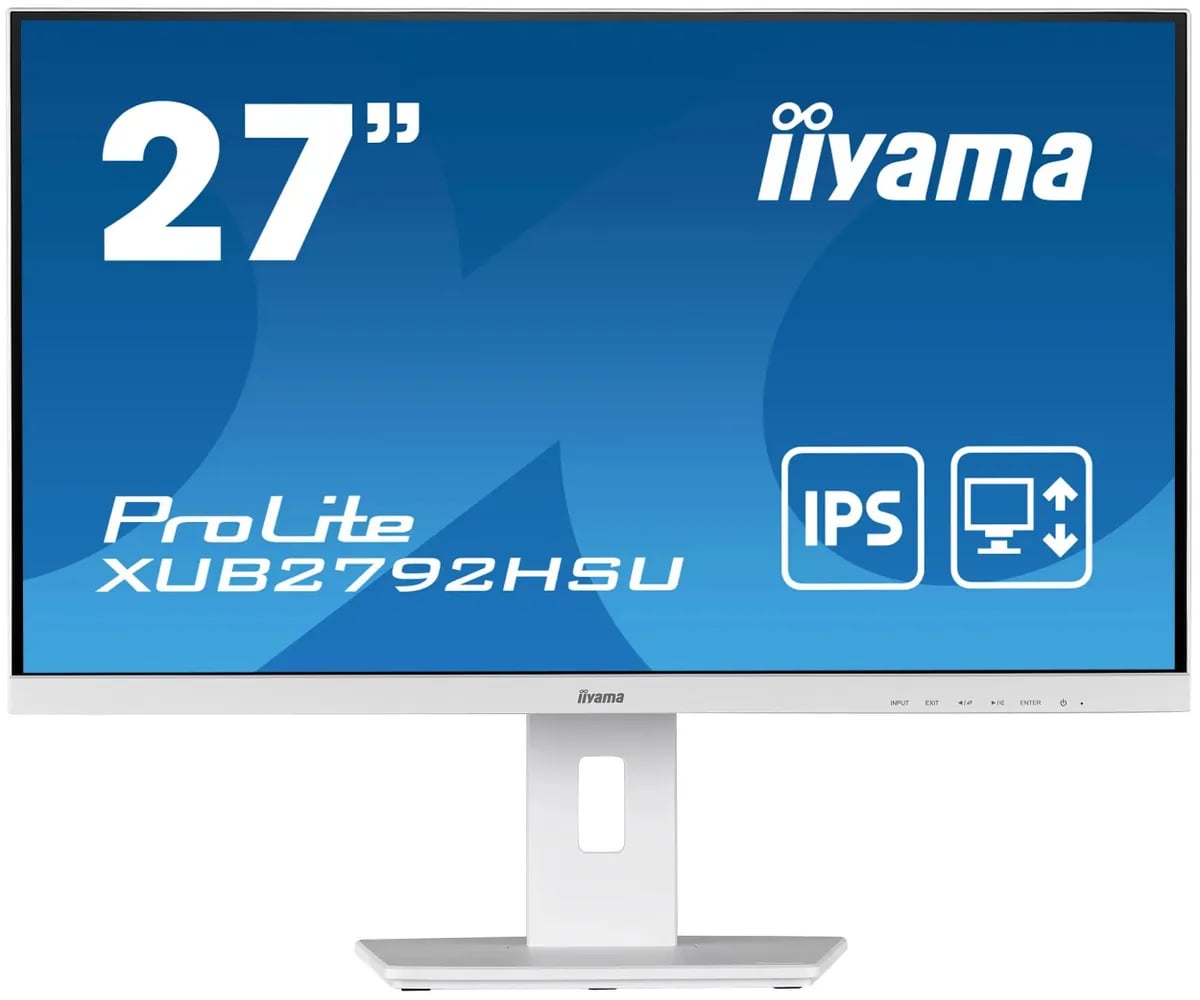 Монитор 27" Iiyama ProLite XUB2792HSU-W5, IPS, динамики, белый